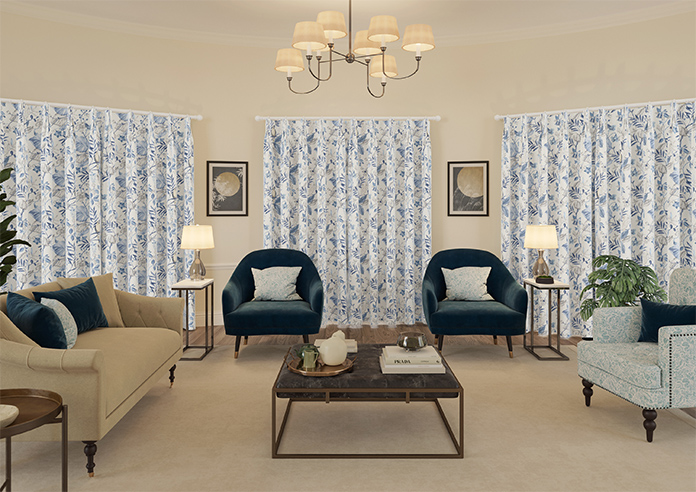 Iquitos, Indigo - Made to Measure Curtains - Image 15